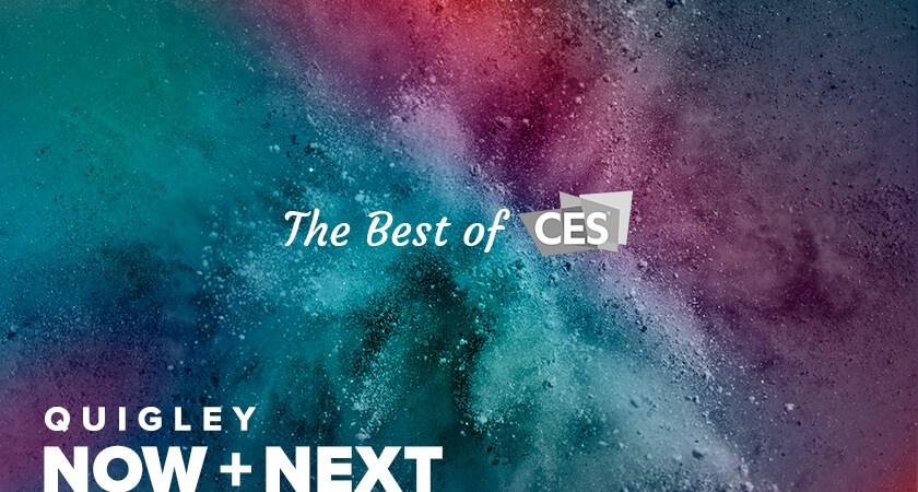 The best of CES title over a colorful background