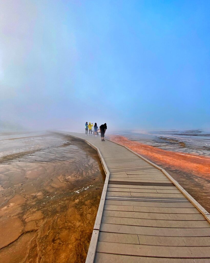 Four people on one of their trips