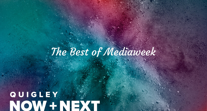 The best of Mediaweek title on a colorful background