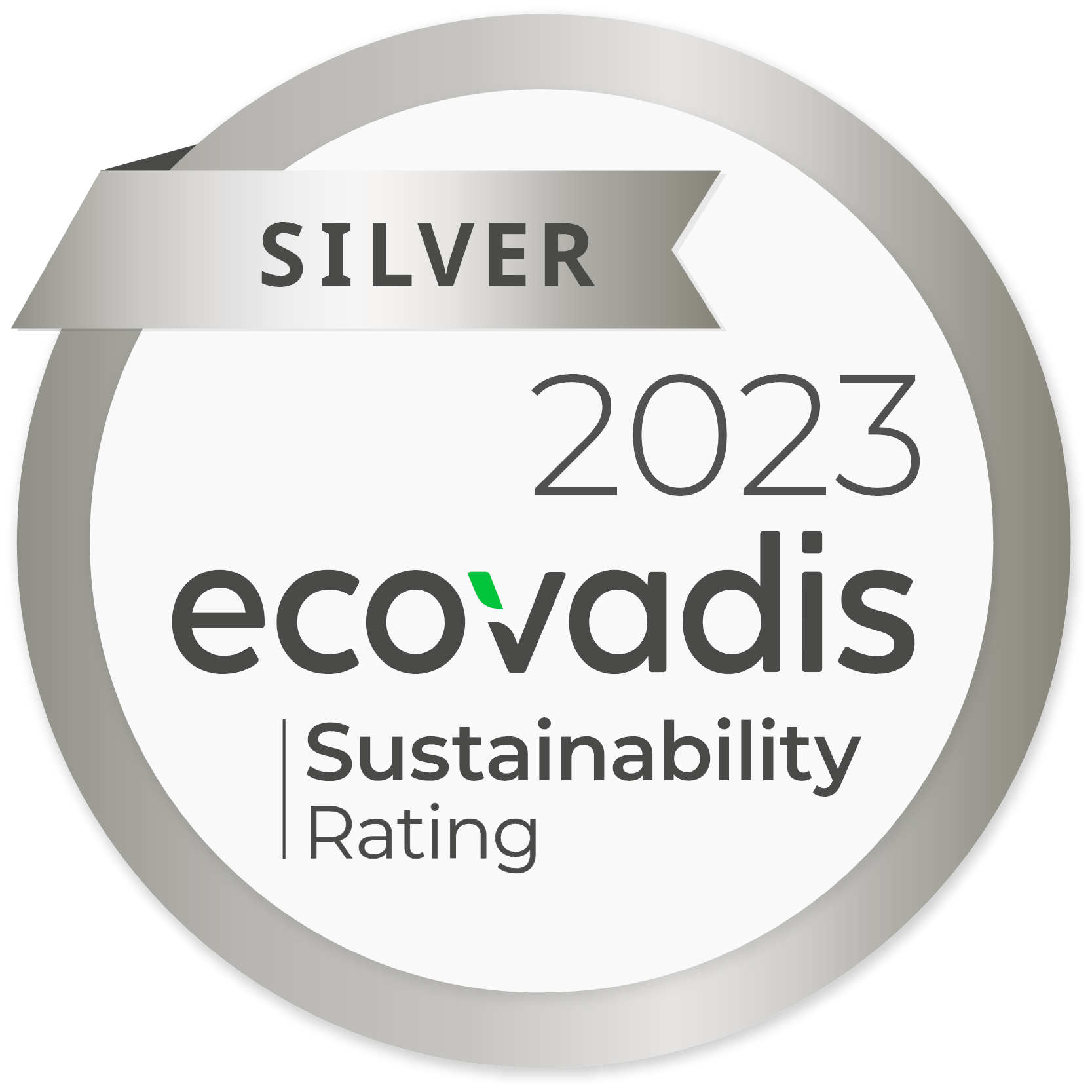 silver 2023 eco-vadis sustainability rating